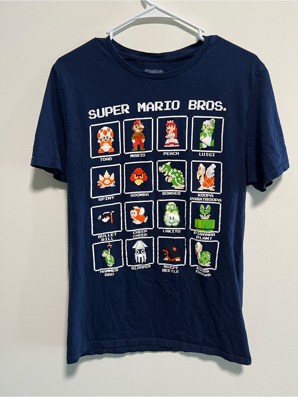 Nintendo Navy Super Mario Logo Tee
